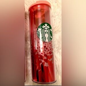 One new Starbucks limited edition valentine 2022 16 fl oz reusable cup